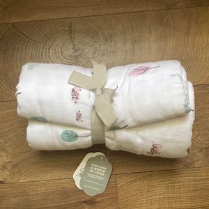 Pottery Barn Dakota Woodland Organic Muslin blanket